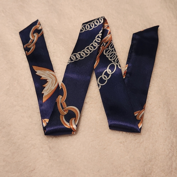 Unbranded Accessories - Twilly Navy & Gold NIB